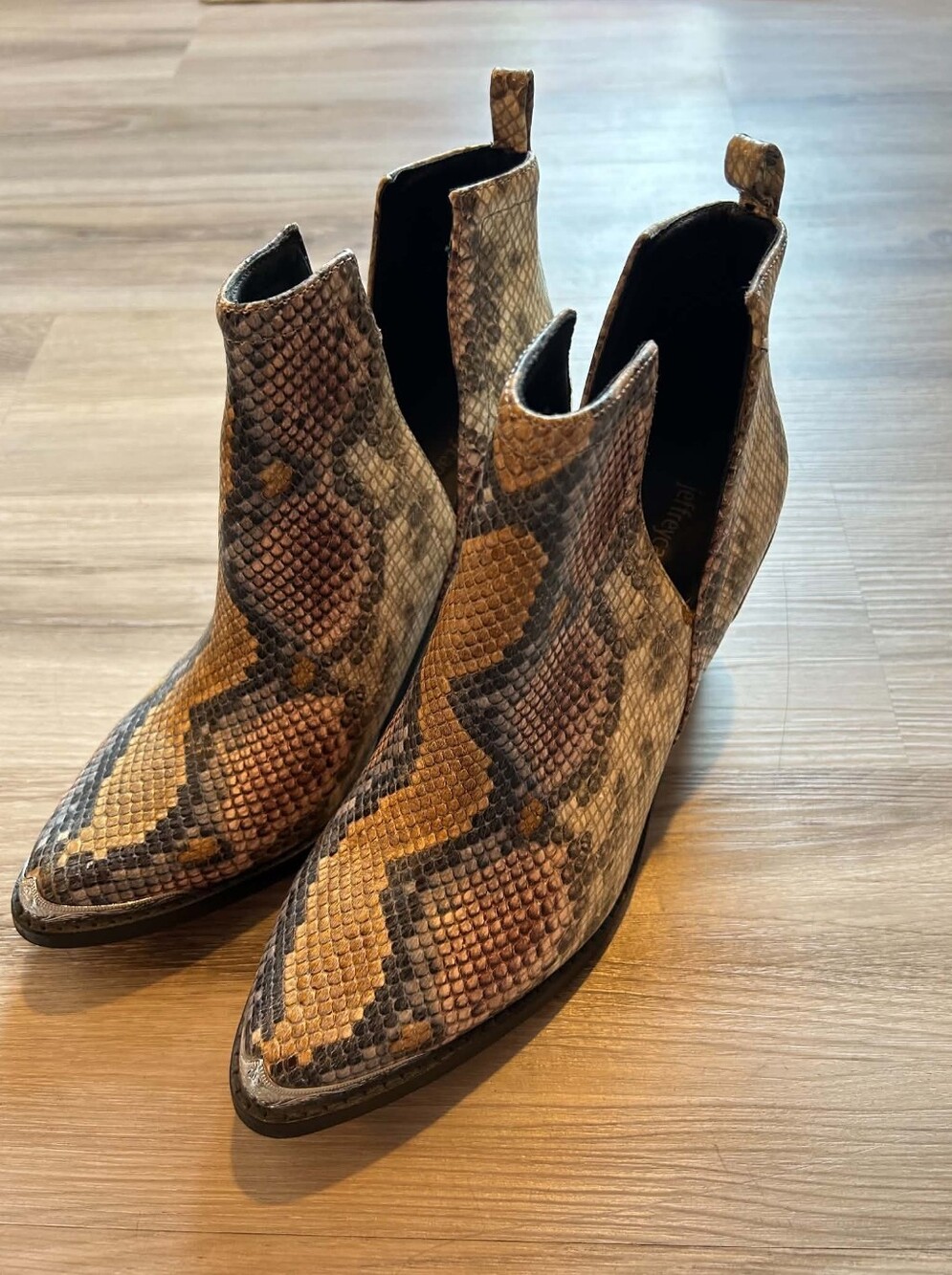 Jeffrey Campbell Snakeskin Booties